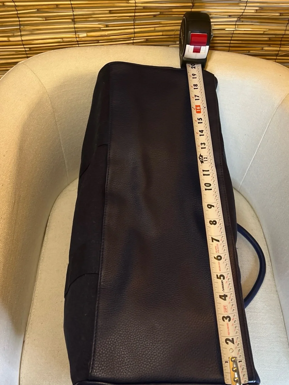 Polo by Ralph Lauren Navy Canvas Duffel with White Polo Player